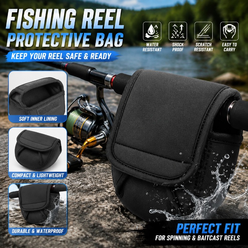Fishing Line Spool - Beschermhoes voor vismolens, draagtas voor molens,